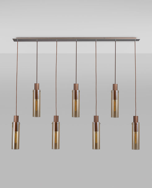 Brooks Slim Linear Pendant 7 Light
